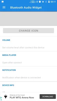 Bluetooth Audio Widget android App screenshot 1
