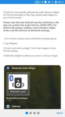 Bluetooth Audio Widget android App screenshot 2