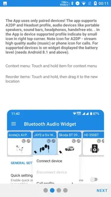 Bluetooth Audio Widget android App screenshot 4